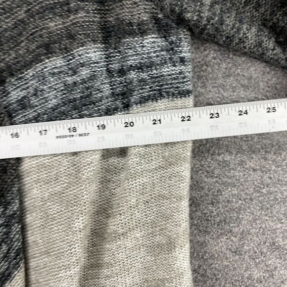 Sonoma Cardigan Women XL Gray Striped Open Front Long Sleeve Knit Acrylic Casual - Picture 7 of 9